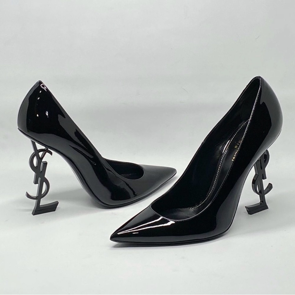 Yves Saint Laurent Black Patent Heels